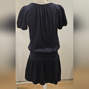 Burberry Blue Label Drop Waist Dress In Navy Sz 38